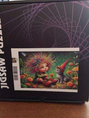Whimsical Girl and Cat Puzzle - 1000 Piece